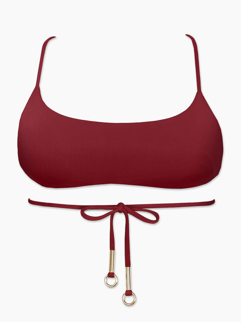 The Hana Cross Back Top- Merlot